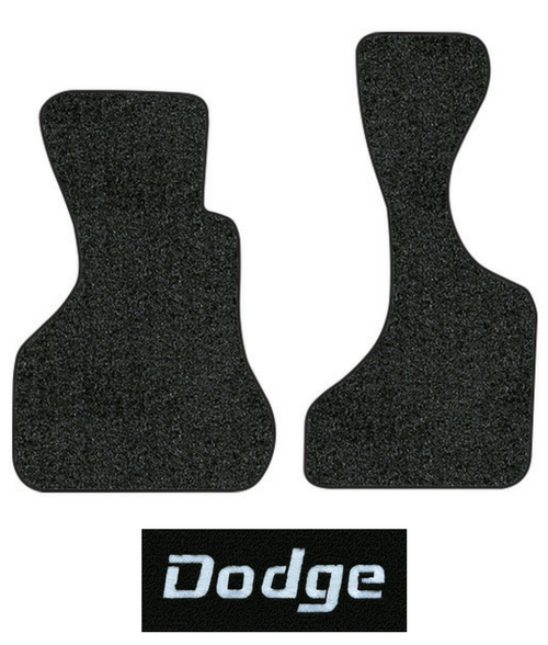 1981-1987 Dodge B250 Floor Mats - 2pc Front - Cutpile | Fits: Van