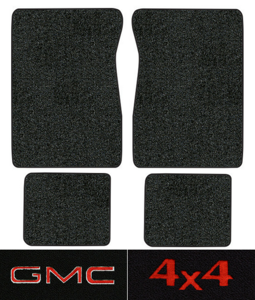 1990-1991 GMC C2500 Floor Mats - 4pc - Cutpile | Fits: Crew Cab