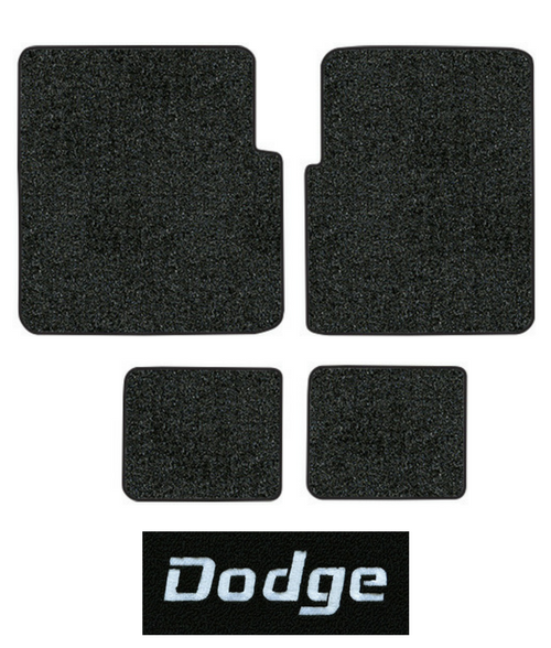 1974-1978 Dodge Charger Cutpile Carpet Logo Floor Mat 4pc