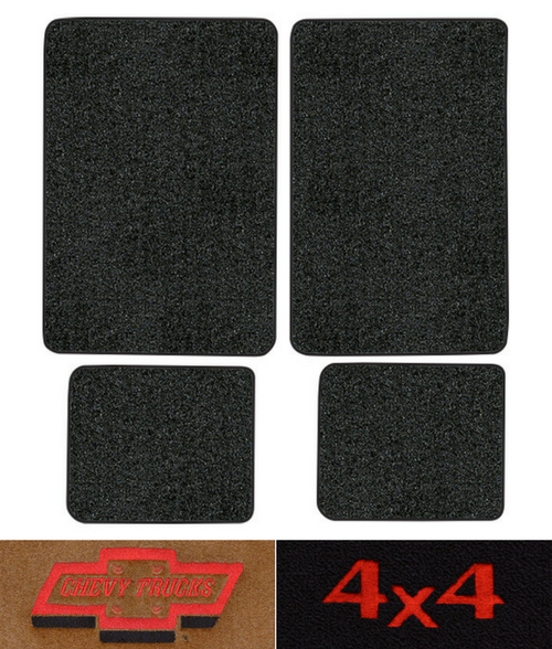 1992-1998 Chevy C2500 Floor Mats - 4pc - Cutpile | Fits: Crew Cab