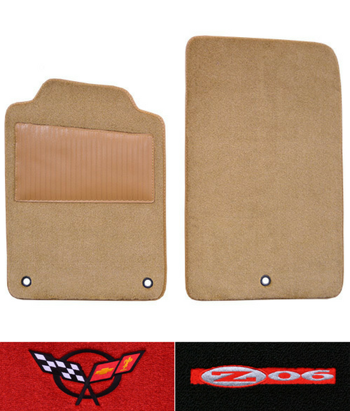 2001-2004 Corvette C5 Z06 Floor Mats - 2pc - Truvette | Fits: with Heel Pad
