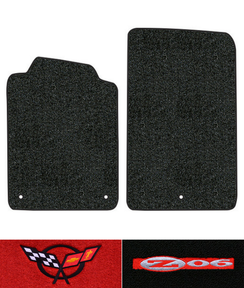 2001-2004 Corvette C5 Z06 Floor Mats - 2pc - Truvette | Fits: without Heel Pad