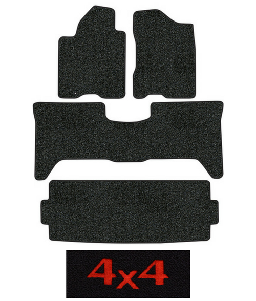 2005-2014 Fits Nissan Armada Floor Mats - 4pc - Cutpile | Fits: 2pc Frts & 2pc Rr Runners