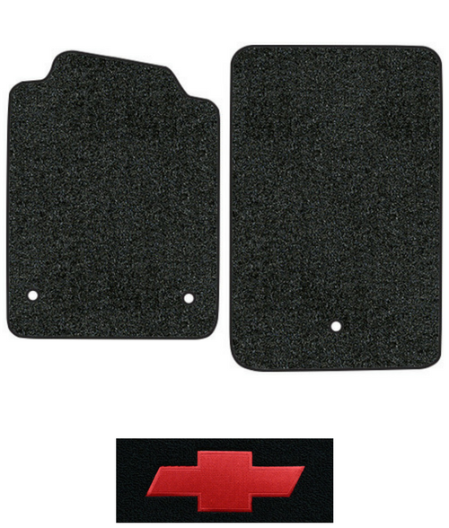 2007-2013 Corvette C6 Floor Mats - 2pc - Cutpile | Fits: without Heel Pad
