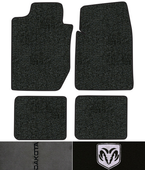 1997-2004 Dodge Dakota Floor Mats - 4pc - Cutpile | Fits: Crew Cab