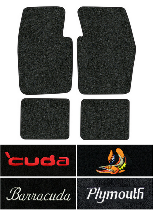 19701973 Plymouth Barracuda Floor Mats 4pc Loop eBay