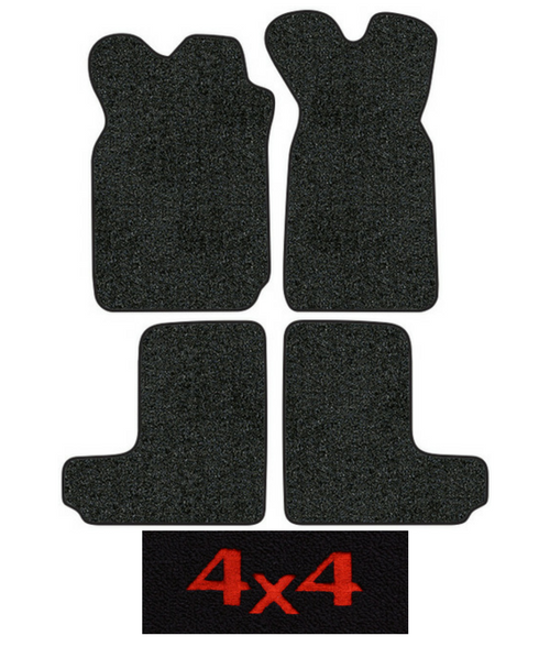 1987-1988 Fits Nissan D21 Floor Mats - 4pc - Cutpile | Fits: Extended Cab