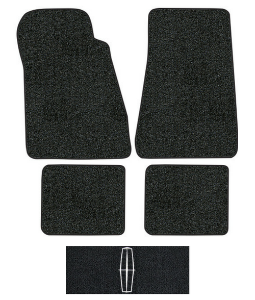1985-1989 Lincoln Town Car Floor Mats - 4pc - Cutpile