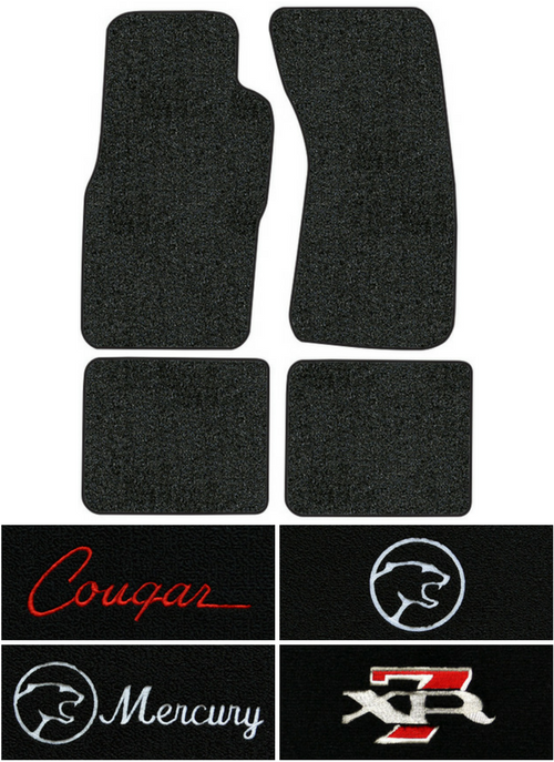 1989-1997 Mercury Cougar Floor Mats - 4pc - Cutpile