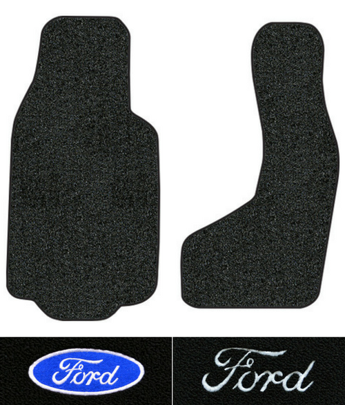 1975-1978 Ford E-100 Econoline Floor Mats - 2pc Front - Cutpile