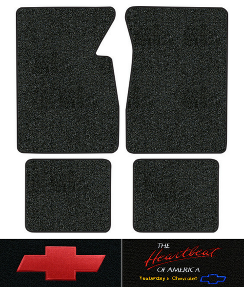 1959-1960 Chevy Biscayne Floor Mats - 4pc - Tuxedo