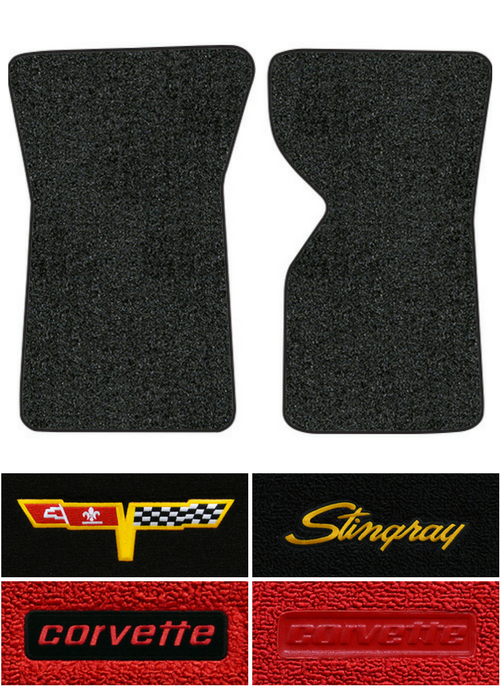 1981-1982 Corvette C3 Floor Mats - 2pc - Cutpile