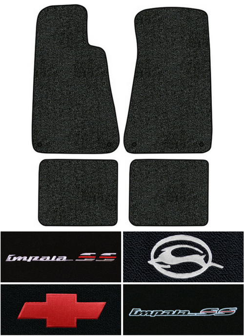 19941996 Chevy Impala Floor Mats 4pc Cutpile Fits with Snaps eBay