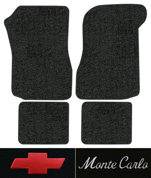 1974-1977 Chevy Monte Carlo Floor Mats - 4pc - Cutpile