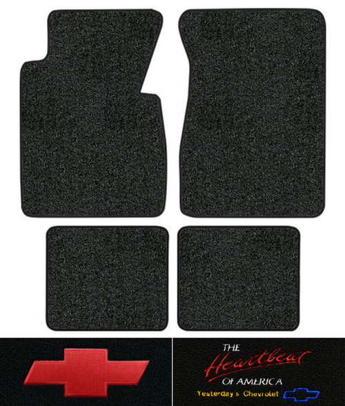 1955-1956 Chevy Nomad Floor Mats - 4pc - Loop | Fits: 2DR, Wagon