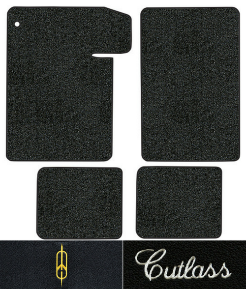 1964-1967 Oldsmobile Cutlass Floor Mats - 4pc - Loop
