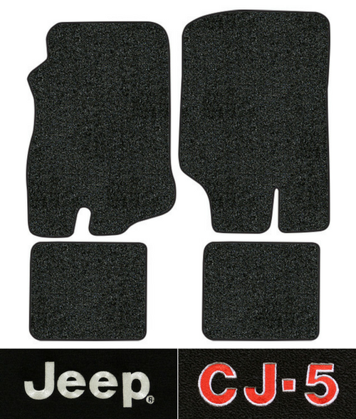 1976-1983 Jeep CJ5 Floor Mats - 4pc - Cutpile