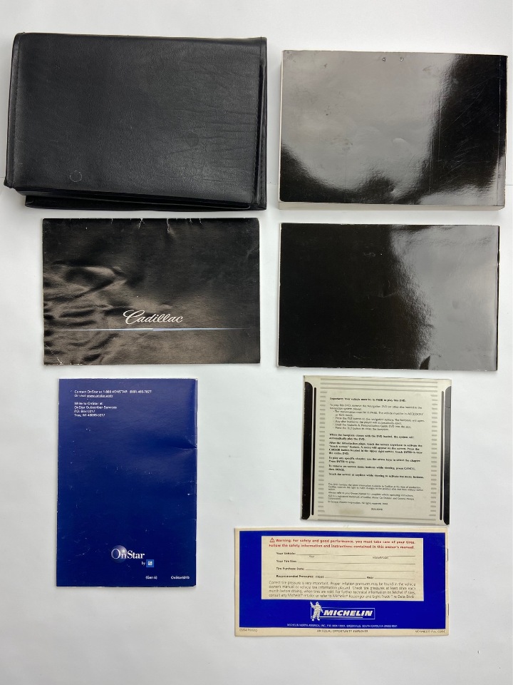 2005 Cadillac XLR owners manual set and vinyl case Factory OEM Parts