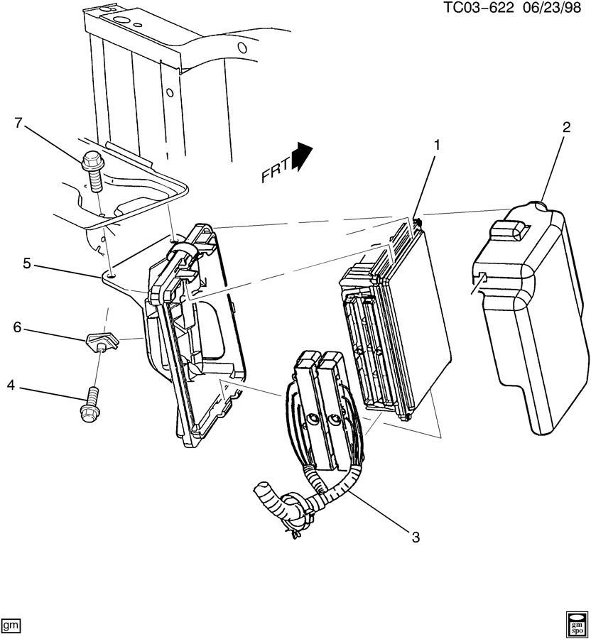 1999-2000 Corvette Camaro Firebird 5.7L ECU ECM Computer Used 09354896