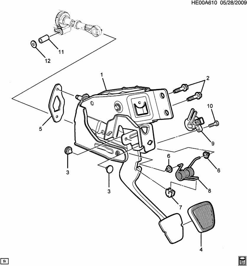 GM Brake & Clutch Position Sensor New OEM 10366474 20995840 15223506