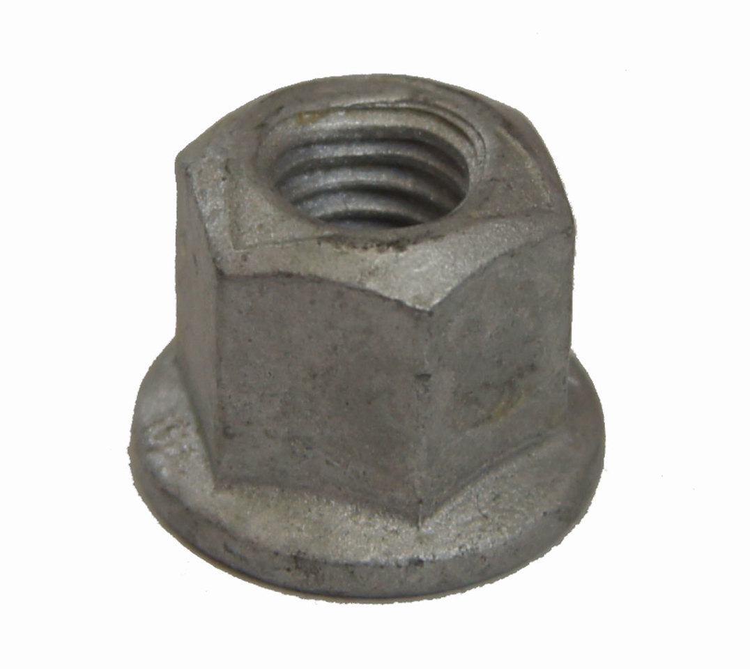 thumbnail interactive-video image 1 of GM Hex Flange Nuts – Pack Of 5 – Prevailing Torque – M10 X 1.50 – OEM 03537772 1 of 3