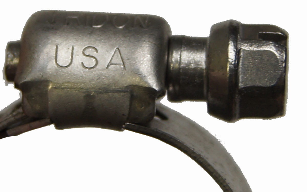thumbnail image 2 of Lot Of 4 Red/Blue Anodized Aluminum Magna Clamps – Fits 2.25" OD Radiator Hose (1.75" ID) 2 of 4