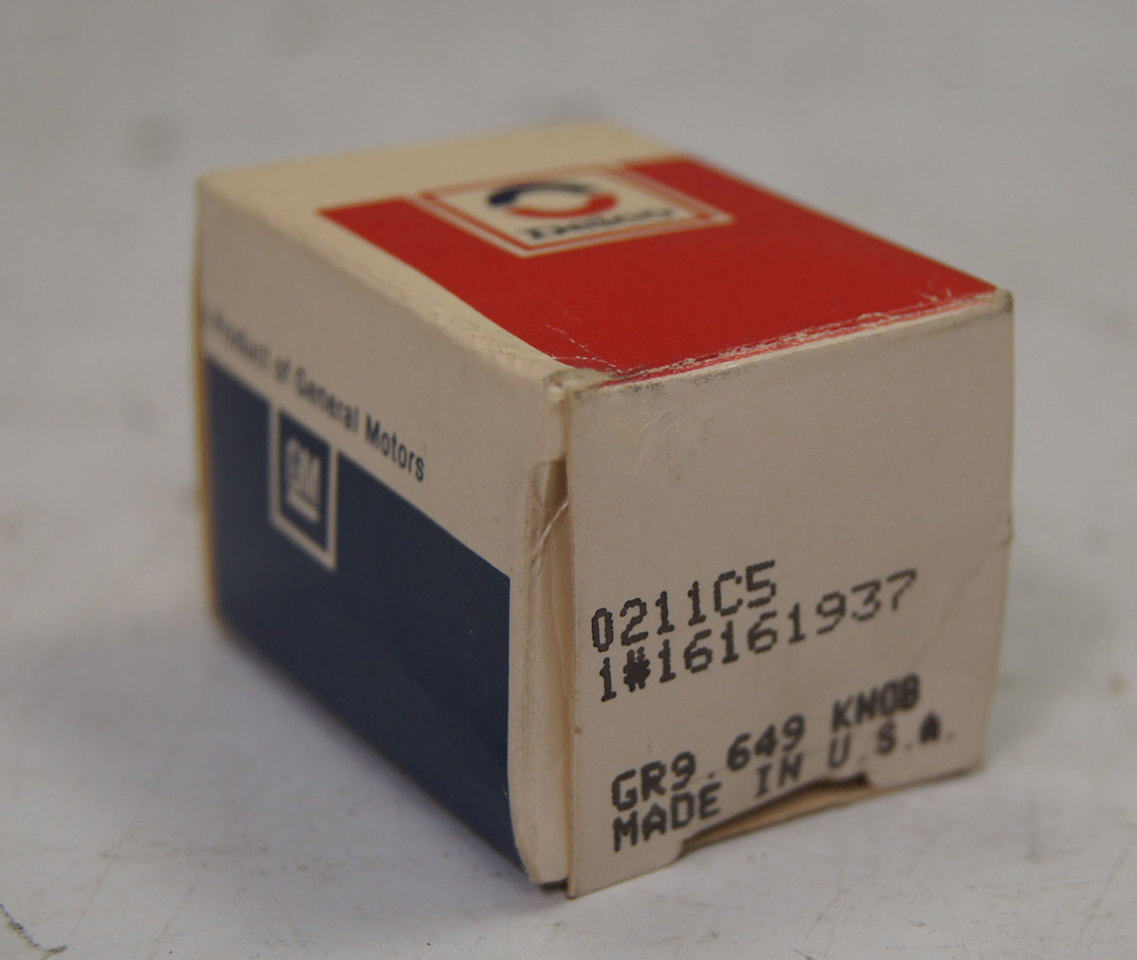 GM Radio Knob Small New OEM ACDelco 16161937 Factory OEM Parts