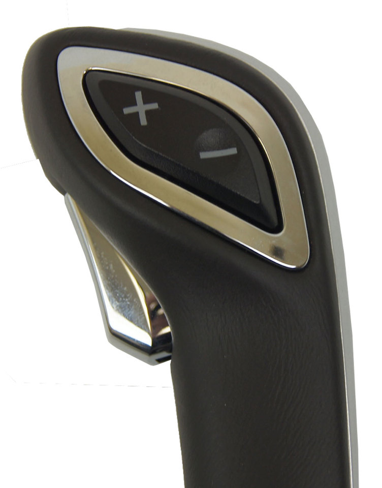 2010-2014 Equinox Terrain Shifter Assembly Black Leather Silver Stripe