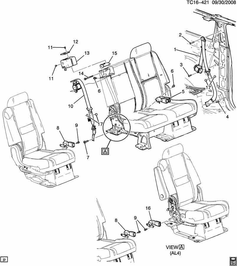 Tahoe Seat Belt Replacement