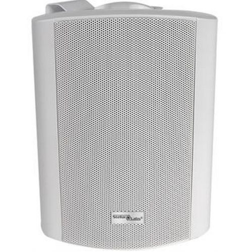 Outdoor Speaker-White Pair = 2 8ohm 70V 8/" STELLAR LABS 50-14940 Indoor