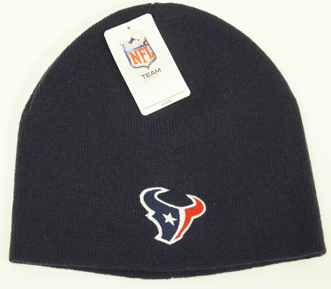 NFL Licensed Football Houston Texans Classic Knit Beanie Hat Uncuffed