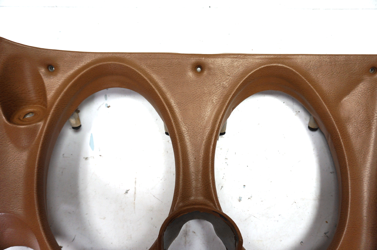 Corvette C3 Left LH Dash Panel Gauge Cluster Surround Panel Brown Used