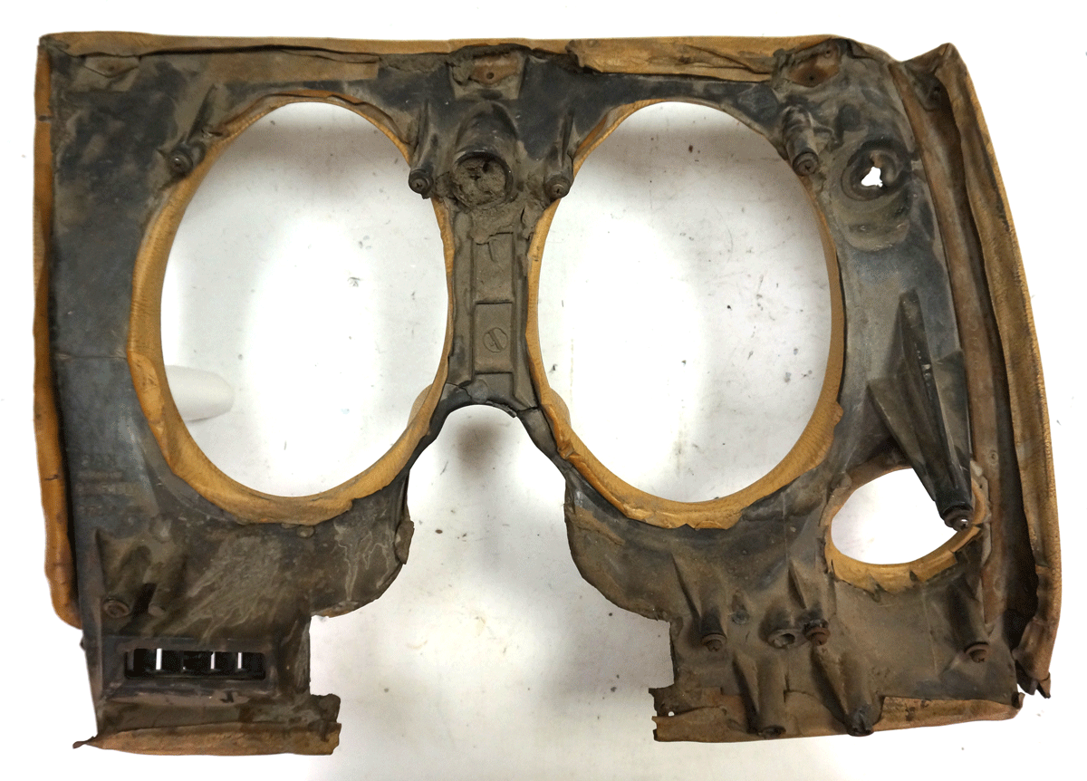 197476 Corvette C3 LH Dash Panel Gauge Cluster Surround Panel Buckskin