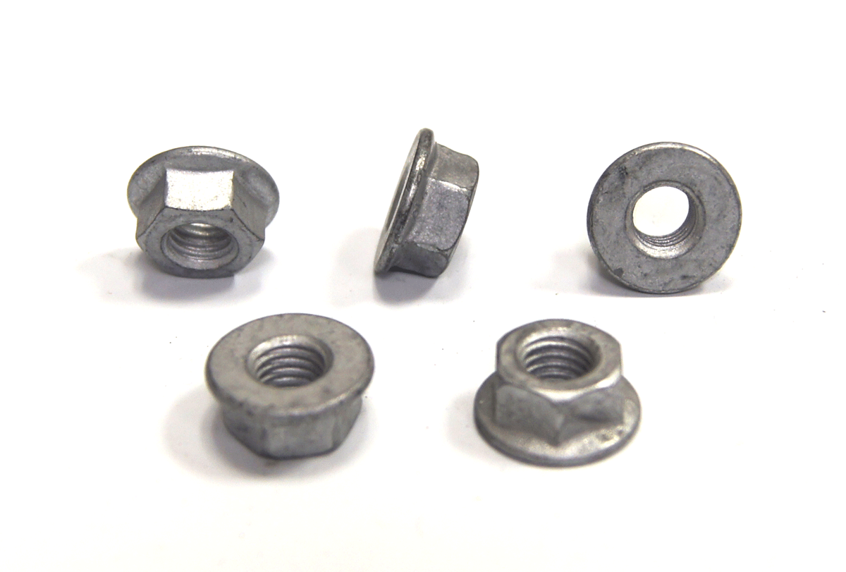 thumbnail image 2 of GM Hex Flange Nuts – Pack Of 5 – Prevailing Torque – M10 X 1.50 – OEM 03537772 2 of 3