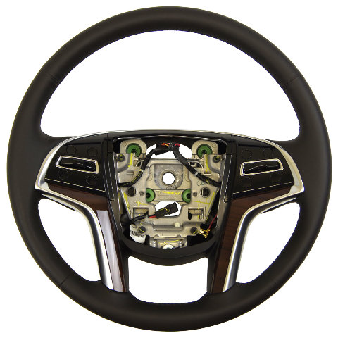 2015-16 Cadillac Escalade Steering Wheel Black Leather New OEM 23197774 23361001