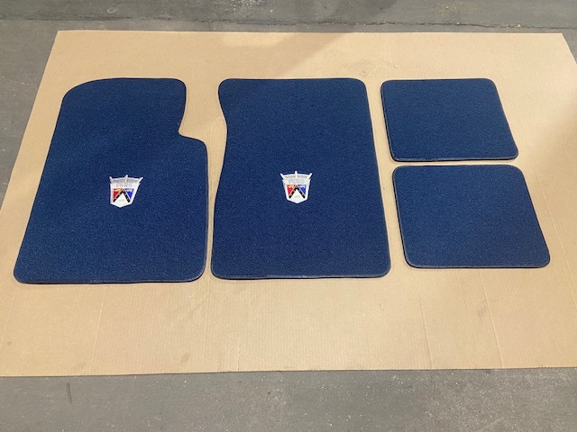 1965-1967 Ford Galaxie Floor Mat 4pc Loop Loop Dark Blue