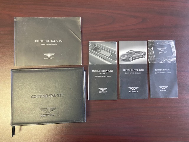 2007 BENTLEY CONTINENTAL GTC CONVERTIBLE OWNERS MANUAL OEM USED