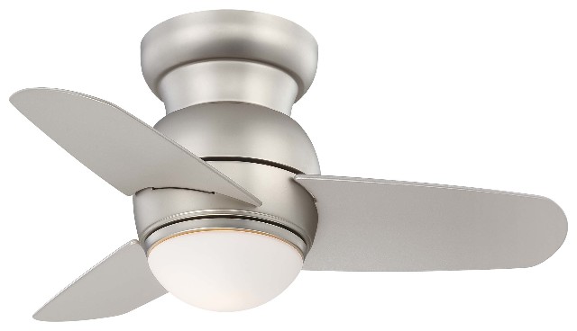 Minka Aire Spacesaver Led Fan 26" Ceiling Fan - Brushed Steel