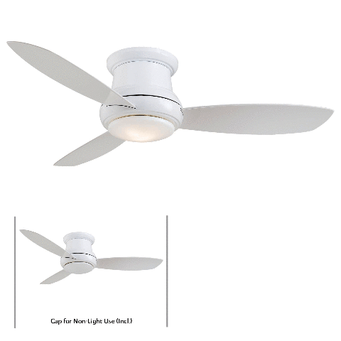 Minka Aire F518l Wh Concept Ii White 44 Ceiling Fan W Led Light