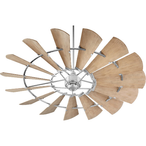 Quorum Galvanized Windmill 72 Outdoor Ceiling Fan With Weathered Outdoor Ceiling Fan