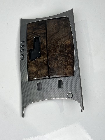 08-09 Cadillac XLR V Center Console Shift Plate XLRV Black Olive ASH Wood