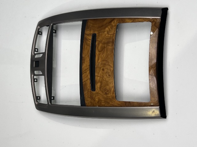 07-09 Cadillac XLR Platinum Center Console Radio Trim Bezel Olive Ash Wood