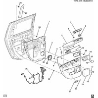 2008-2009 Hummer H2 Left Rear Door Panel Ebony Black New OEM 20823465 25954243