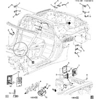 2014-2015 Chevrolet Corvette C7 Coupe Key FOB New OEM EMPTY CASE ONLY w/o start