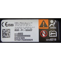2014-2015 Chevrolet Corvette C7 Passenger Side Dash Airbag New OEM 23196683