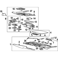 GM Cigarette Lighter Receptacle Bezel Trim Ring Black Plastic New 25749635