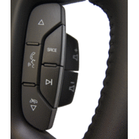 2009-2012 Buick Enclave Acadia Steering Wheel Leather Wood New 20760258 25961522