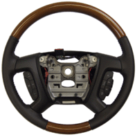 2009-2012 Buick Enclave Acadia Steering Wheel Leather Wood New 20760258 25961522