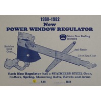 US Made 1968-1982 Chevrolet Corvette C3 LH Left Power Window Regulator New