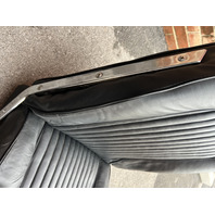 1964 Corvette Used Black Leather Seat Assemblies w/Tracks Pair